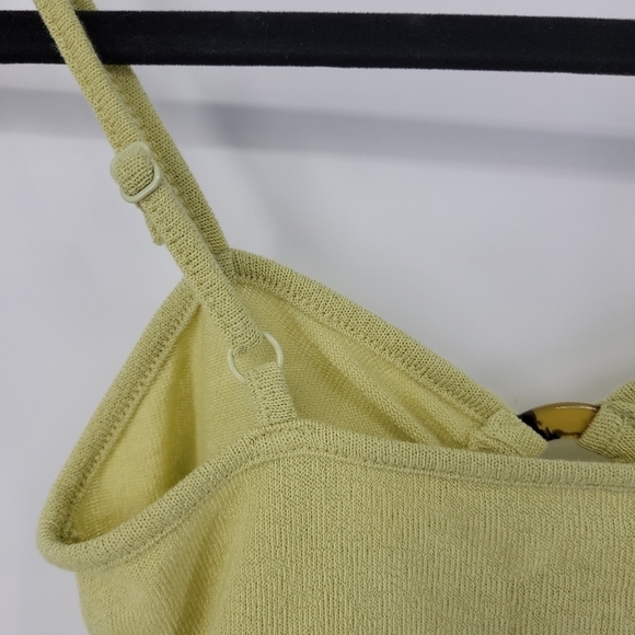 American Eagle Outfitters Womens Yellow Keyhole Cami Top Size M - Picture 7 of 16